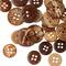 12 Packs: 28 ct. (336 total) Coconut Buttons by Loops & Threads®